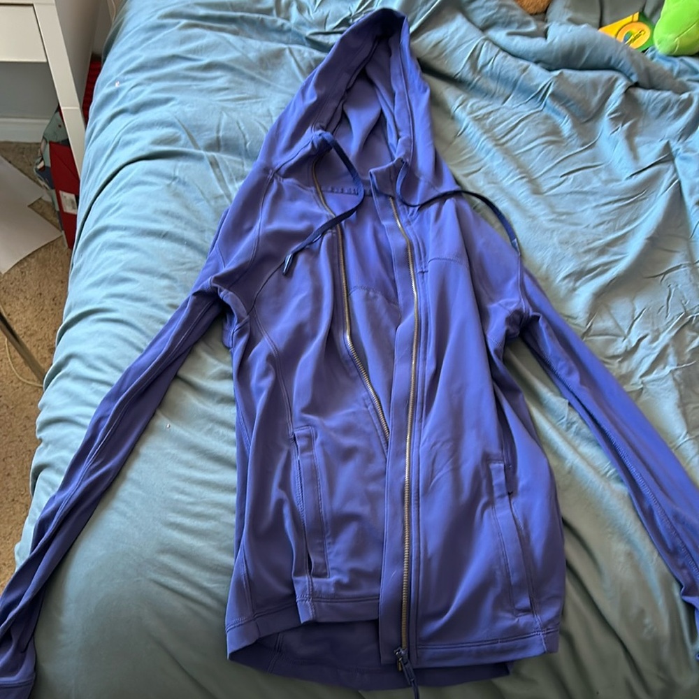 lululemon hooded define jacket size 6 indigo color